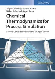 Cover von Chemical Thermodynamics for Process Simulation