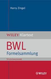 Cover von BWL Formelsammlung