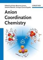 Cover von Anion Coordination Chemistry