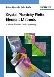 Cover von Crystal Plasticity Finite Element Methods