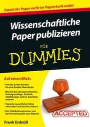 Cover von Wissenschaftliche Paper publizieren für Dummies