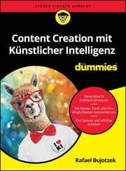 Cover von Content Creation mit Künstlicher Intelligenz für Dummies