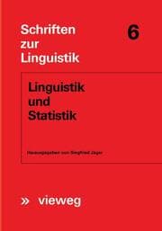 Cover von Linguistik und Statistik