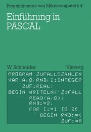 Cover von Einführung in PASCAL