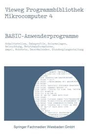 Cover von BASIC-Anwenderprogramme
