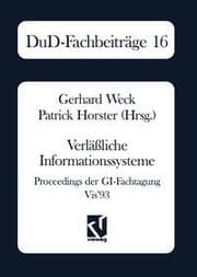 Cover von Verläßliche Informationssysteme