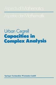 Cover von Capacities in Complex Analysis