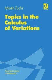 Cover von Topics in the Calculus of Variations