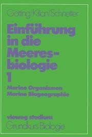 Cover von Einführung in die Meeresbiologie 1