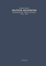 Cover von Deutsche Architekten