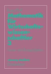 Cover von Mathematik für Wirtschaftswissenschaftler