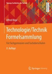 Cover von Technologie/Technik Formelsammlung