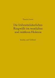 Cover von Die frühmittelalterlichen Ringwälle im westlichen und mittleren Holstein