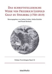 Cover von Das schriftstellerische Werk von Friedrich Leopold Graf zu Stolberg (1750-1819)
