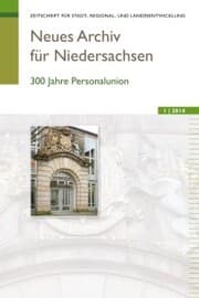 Cover von Neues Archiv für Niedersachsen 1.2014