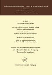 Cover von Einsatz von Braunkohlen-Herdofenkoks als Adsorptionskoks zur Reinigung kommunaler Abwässer