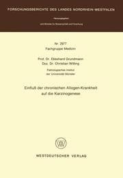 Cover von Einfluß der chronischen Allogen-Krankheit auf die Karzinogenese