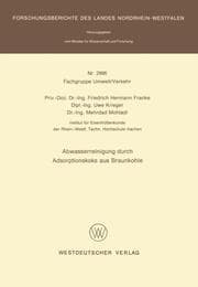 Cover von Abwasserreinigung durch Adsorptionskoks aus Braunkohle