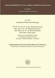 Cover von Kappenabbauende Enzymaktivitäten des Zellkerns