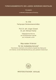 Cover von Was leisten Kriterien für die Aufsatzbeurteilung?