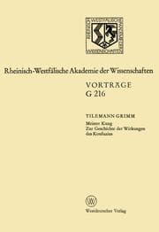 Cover von Meister Kung Zur Geschichte der Wirkungen des Konfuzius