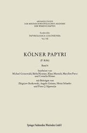 Cover von Kölner Papyri