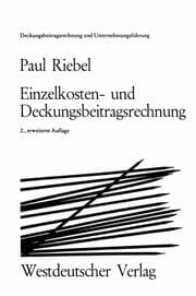 Cover von Einzelkosten- und Deckungsbeitragsrechnung