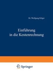 Cover von Einführung in die Kostenrechnung