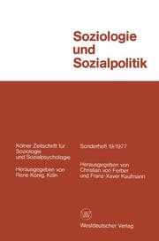 Cover von Soziologie und Sozialpolitik