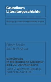 Cover von Einführung in die deutsche Literatur des 20.Jahrhunderts 2