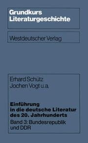 Cover von Einführung in die deutsche Literatur des 20.Jahrhunderts