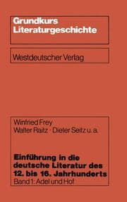Cover von Einführung in die deutsche Literatur des 12.bis 16.Jahrhunderts