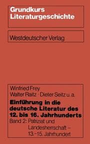 Cover von Einführung in die deutsche Literatur des 12.bis 16.Jahrhunderts
