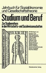 Cover von Studium und Beruf