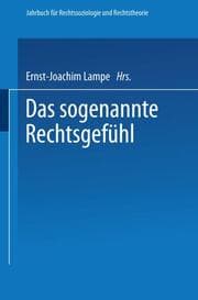 Cover von Das sogenannte Rechtsgefühl