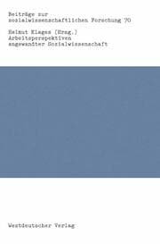 Cover von Arbeitsperspektiven angewandter Sozialwissenschaft