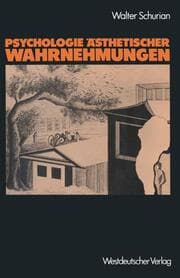 Cover von Psychologie Ästhetischer Wahrnehmungen