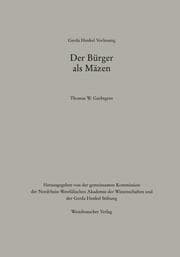 Cover von Der Bürger als Mäzen