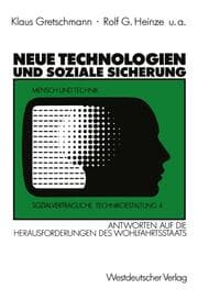 Cover von Neue Technologien und Soziale Sicherung