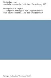Cover von Alltagserfahrungen von Jugendlichen aus Soldatenfamilien der Bundeswehr