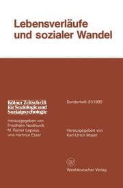 Cover von Lebensverläufe und sozialer Wandel