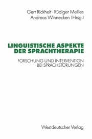 Cover von Linguistische Aspekte der Sprachtherapie