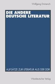 Cover von Die andere deutsche Literatur