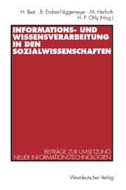Cover von Informations- und Wissensverarbeitung in den Sozialwissenschaften