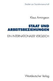 Cover von Staat und Arbeitsbeziehungen