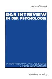 Cover von Das Interview in der Psychologie