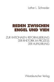 Cover von Reden zwischen Engel und Vieh