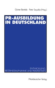 Cover von PR-Ausbildung in Deutschland