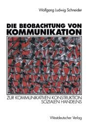Cover von Die Beobachtung von Kommunikation