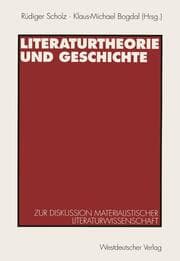 Cover von Literaturtheorie und Geschichte
